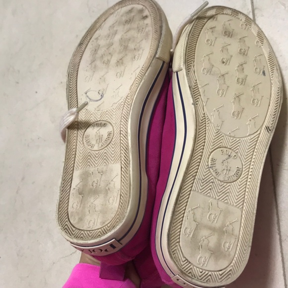 Girls Ralph Lauren suede sneakers - Picture 4 of 7